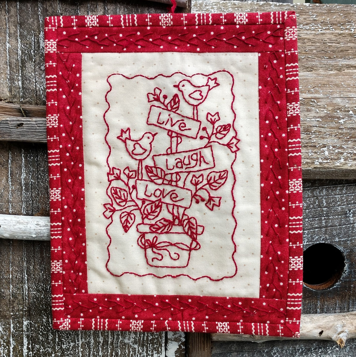 Live, Laugh, Love - Hand Embroidery Pattern