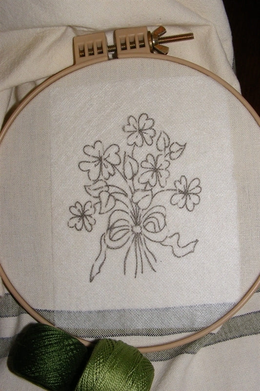 Shamrock Bouquet - Hand Embroidery Pattern