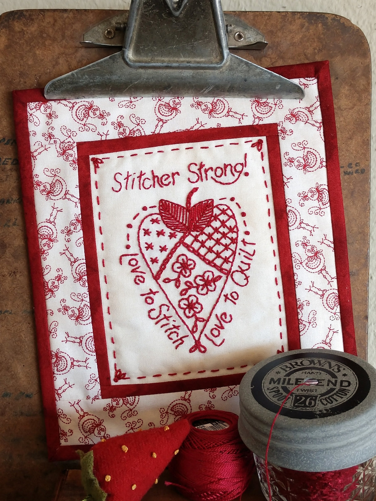 Stitcher Strong - Hand Embroidery Pattern - Download