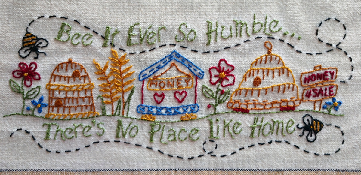The Hummm Of Bees - Hand Embroidery Pattern - Shipped