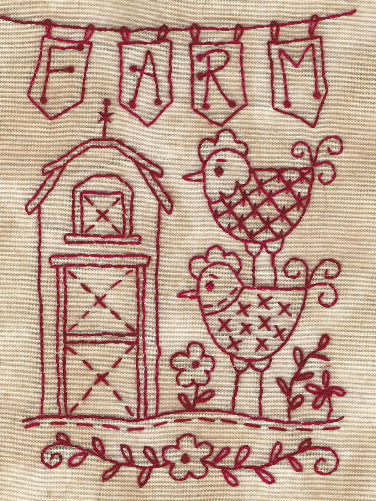 Homestead Farm - Hand Embroidery Pattern - Download