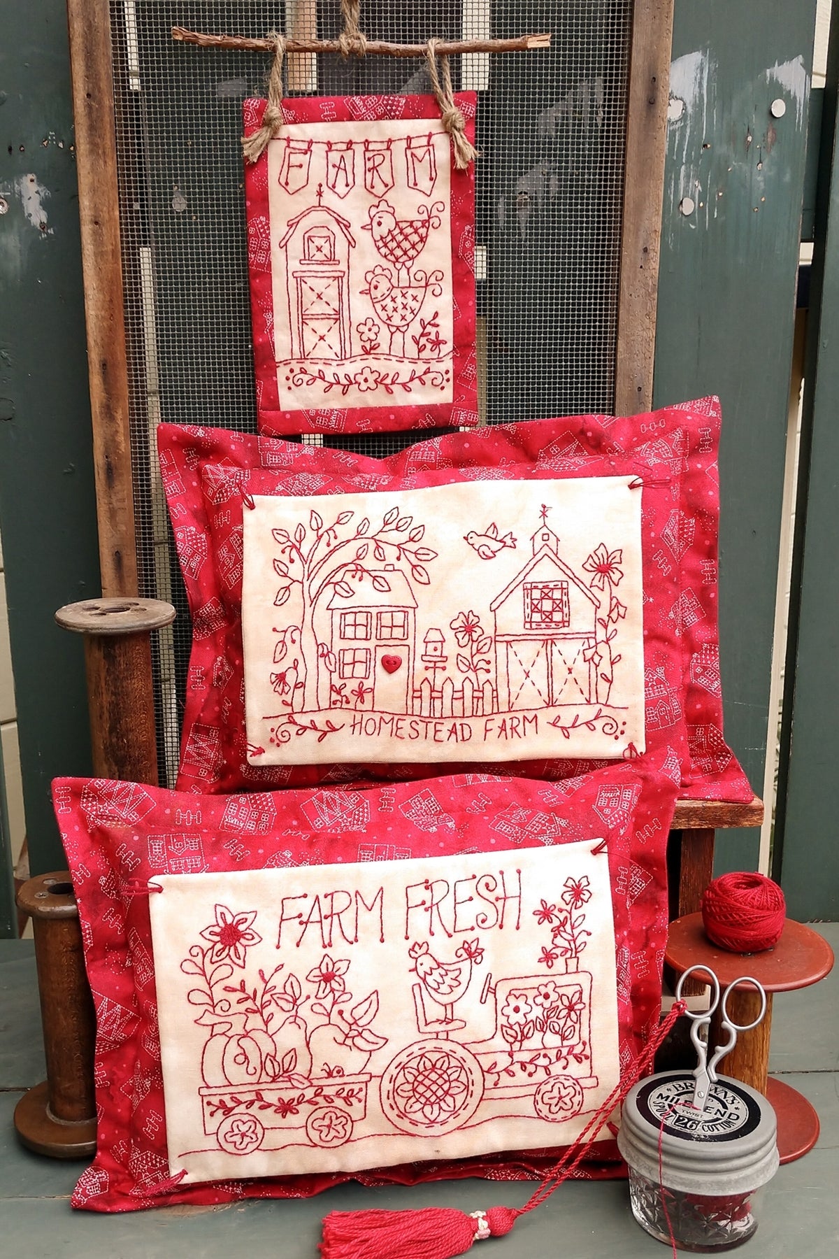 Homestead Farm - Hand Embroidery Pattern - Download