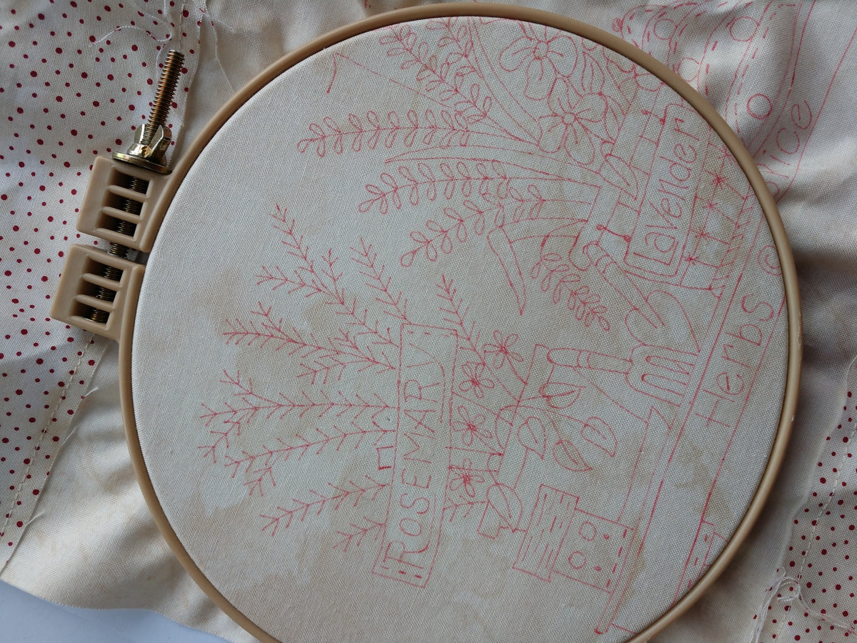 Herbs & Spices Hand Embroidery Complete Kit