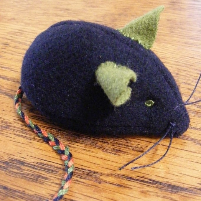 BOO Cat & Mouse Pin Cushion Set - Wool Applique Pattern - Shipped
