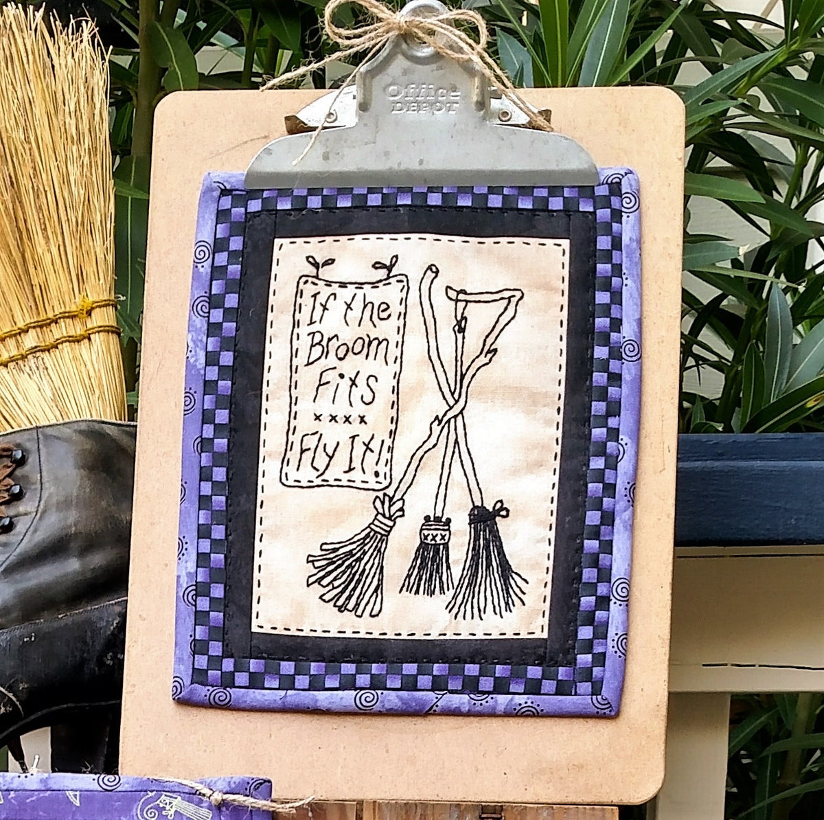 Hats & Shoes & Brooms - Hand Embroidery Pattern - Download