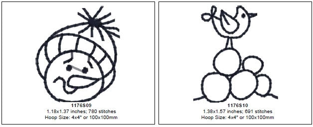 Frolicking Roly-Poly Snowmen Quilt - Machine Embroidery Pattern - Download