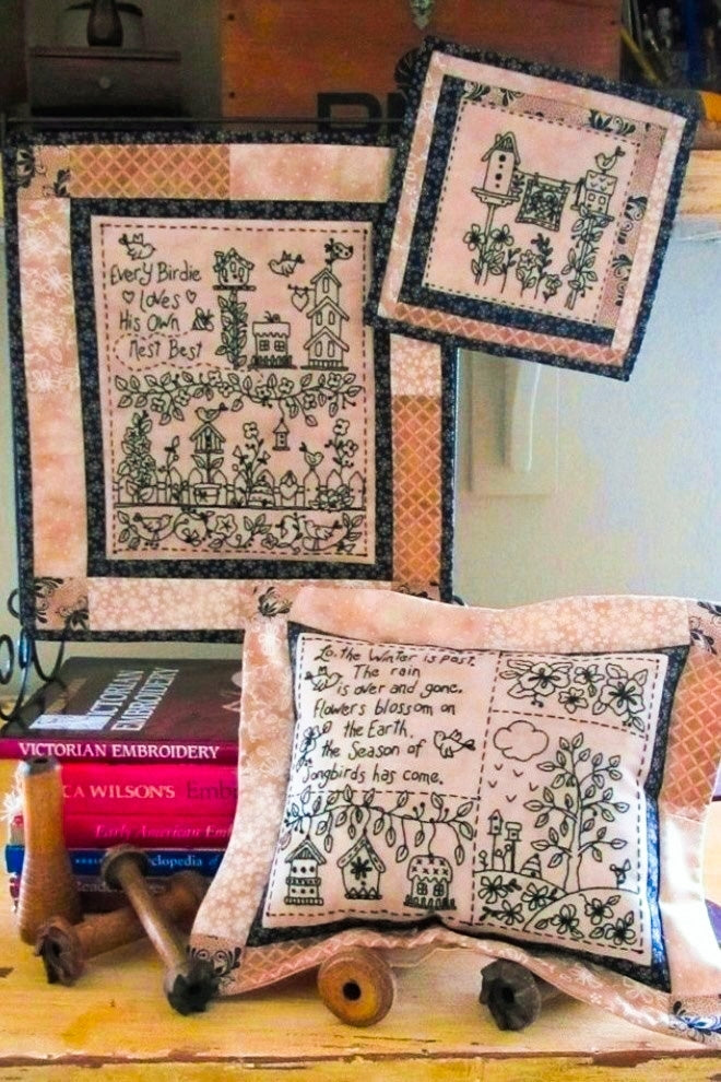 Every Birdie BlackWork - Hand Embroidery Pattern - Shipped