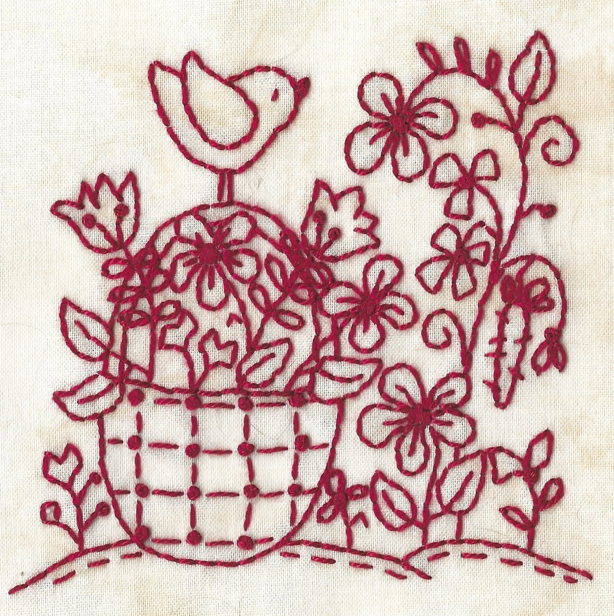 Bunny's Spring Garden - Machine Embroidery Pattern - Shipped
