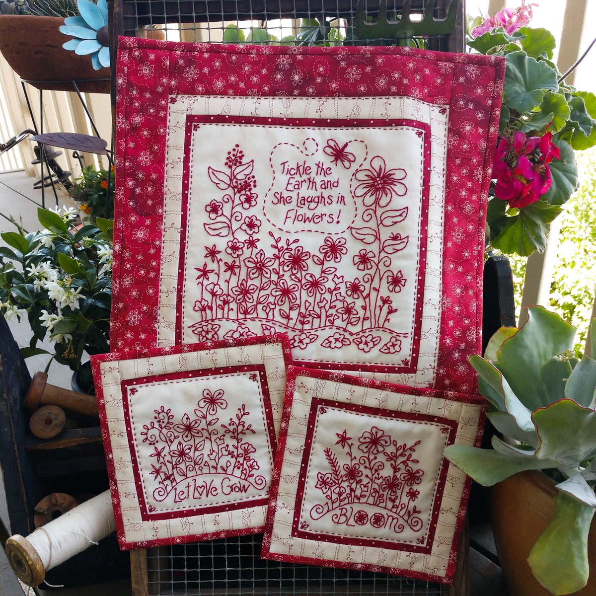 Tickle The Earth - Hand Embroidery Pattern - Shipped
