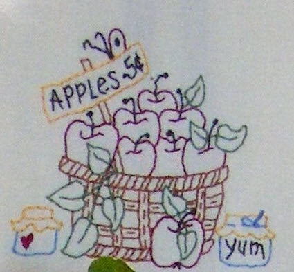 Fresh Picked Tea Towels - Hand Embroidery Pattern - Shipped