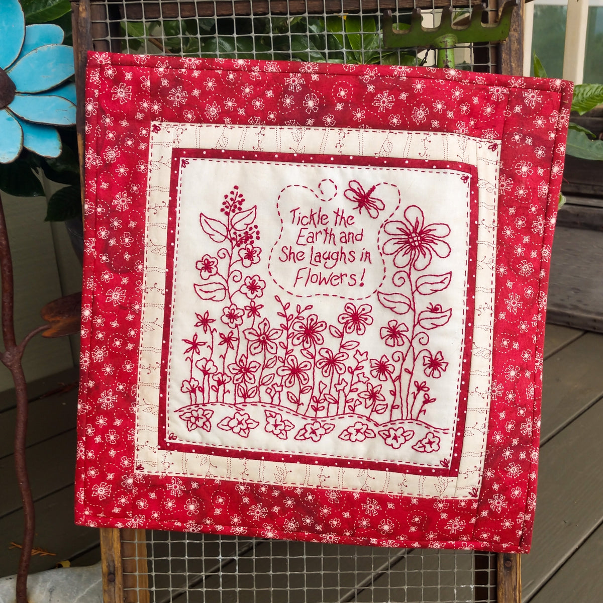 Tickle The Earth - Hand Embroidery Pattern - Shipped