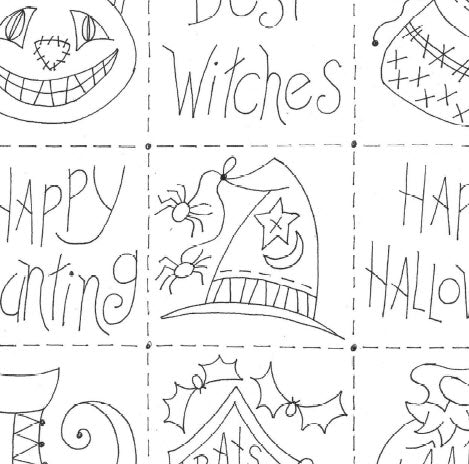 Halloween Sampler Pillow -  BBD No-Trace
