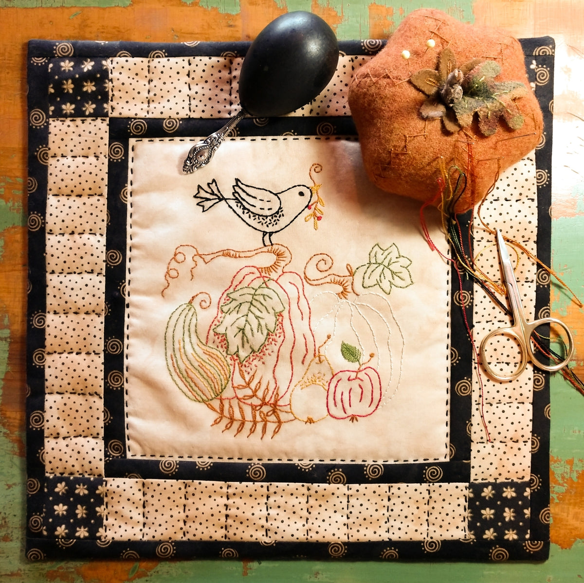 Autumn Harvest - Machine Embroidery Pattern - Download