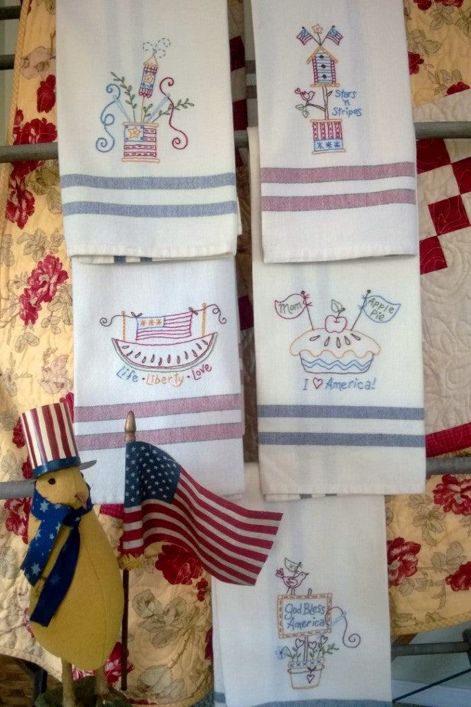 Americana Celebration - Hand Embroidery Pattern - Shipped