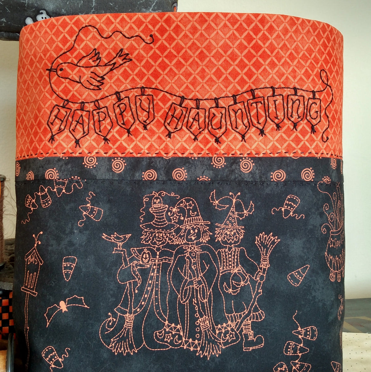 Halloweenie Totes - Hand Embroidery Pattern - Shipped