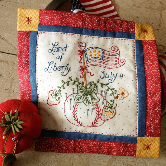Land of Liberty - Machine Embroidery Pattern - Download
