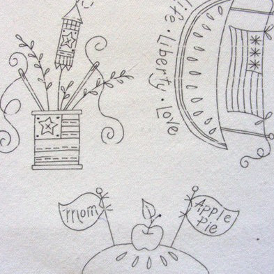 Americana Celebration Tea Towels -  BBD No-Trace 