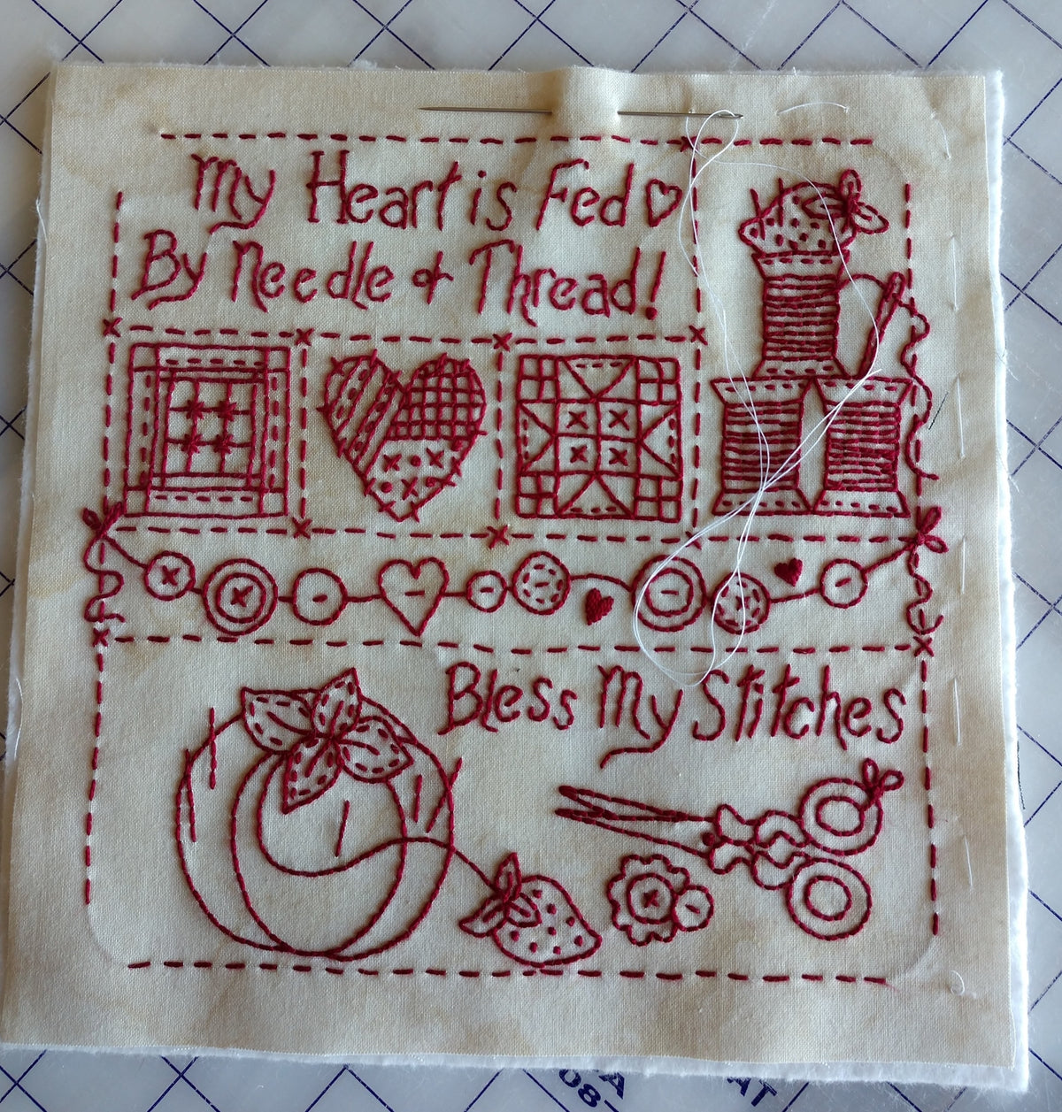 Bless My Stitches - Machine Embroidery Pattern - Download