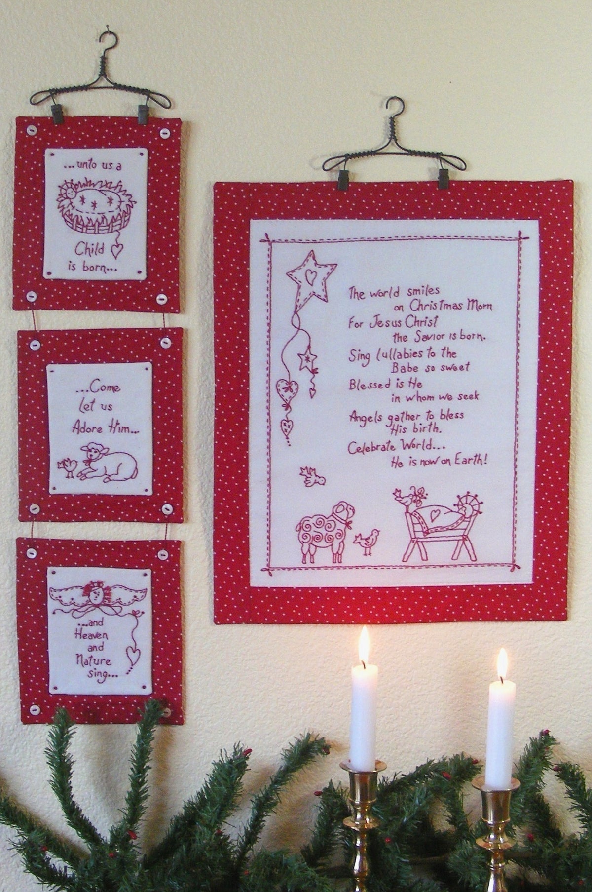 Christmas Prayer - Hand Embroidery Pattern - Shipped