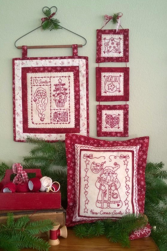 Santa is Coming - Hand Embroidery Pattern - Shipped