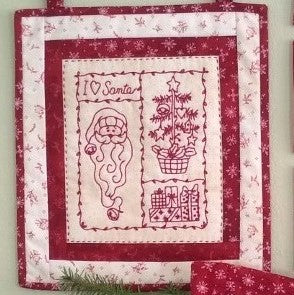 Santa is Coming - Hand Embroidery Pattern - Shipped