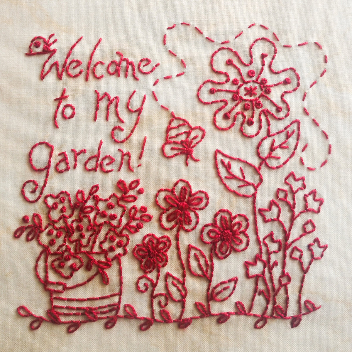 Welcome to my Garden - Machine Embroidery Pattern - Download