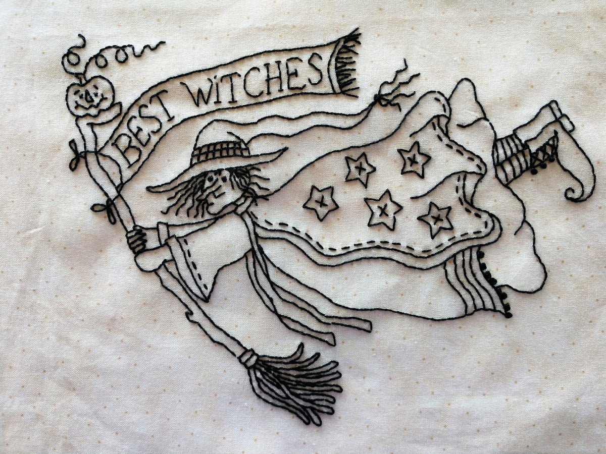 Best Witches  - Hand Embroidery Pattern - Download