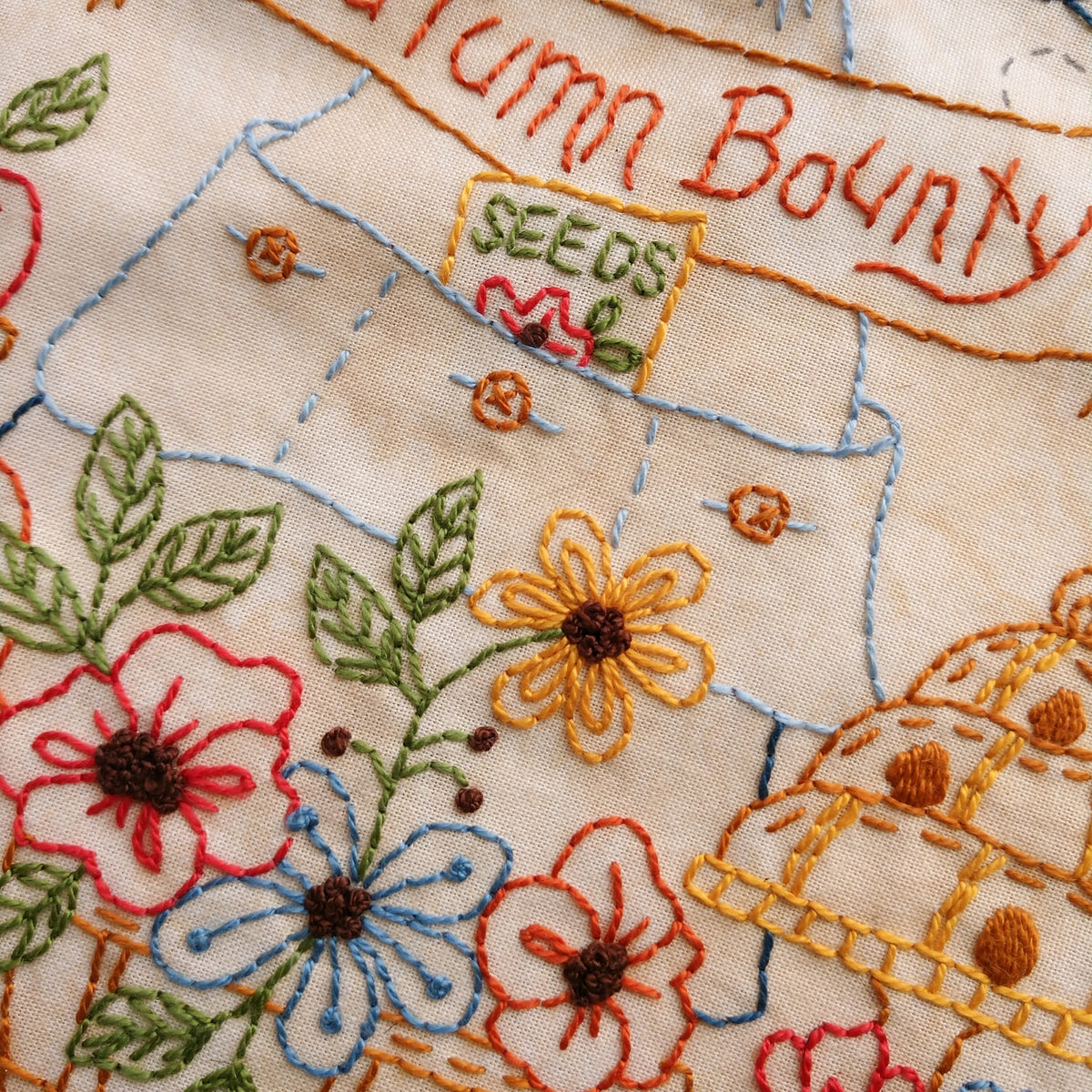 Autumn Bounty Scarecrow - Machine Embroidery Pattern - Download