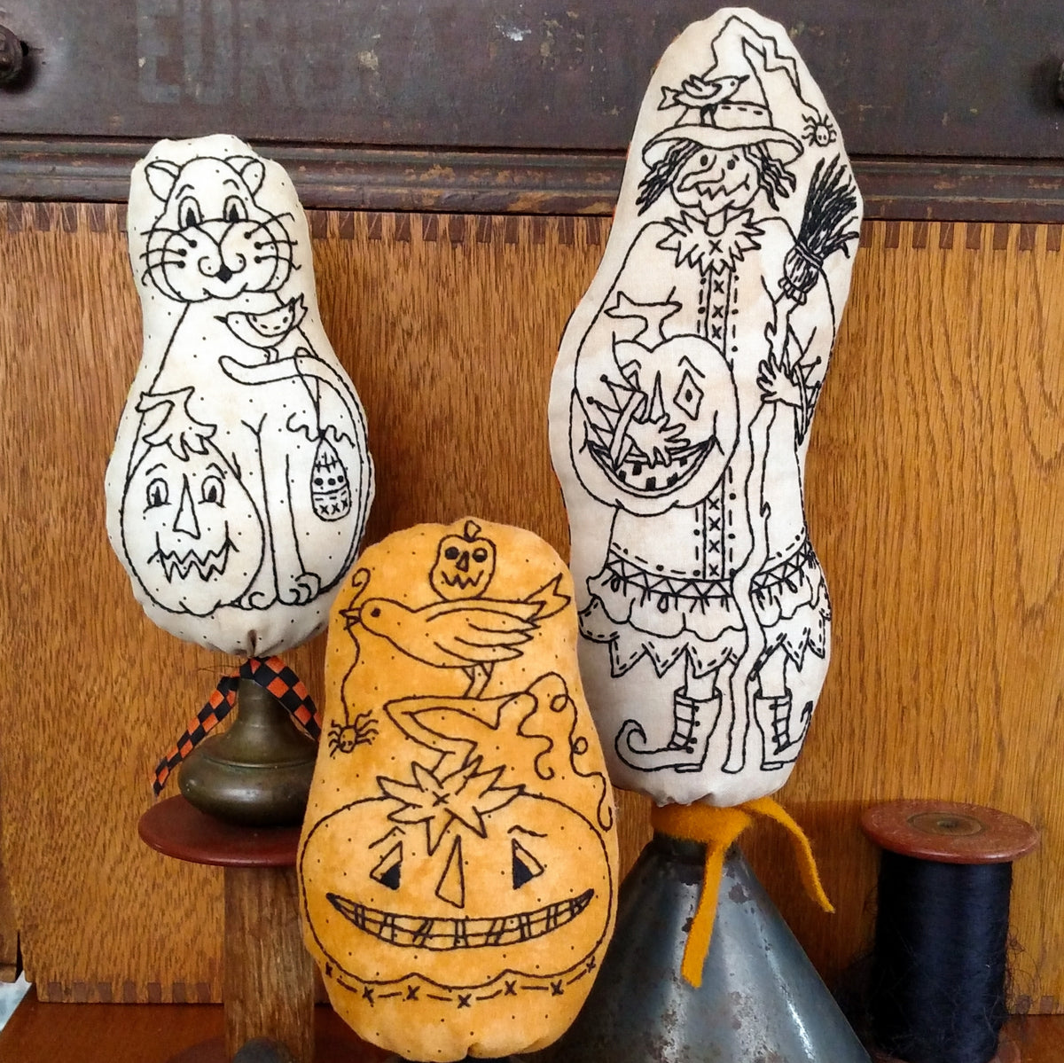 Halloween Make Do - Hand Embroidery Pattern - Shipped