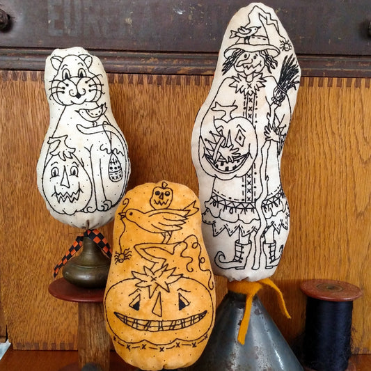 Halloween Make Do - Hand Embroidery Pattern - Shipped