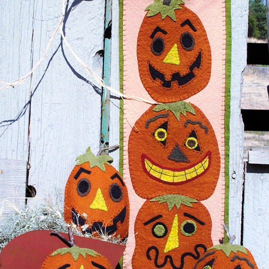 Stack o' Jacks - Wool Applique Pattern - Shipped
