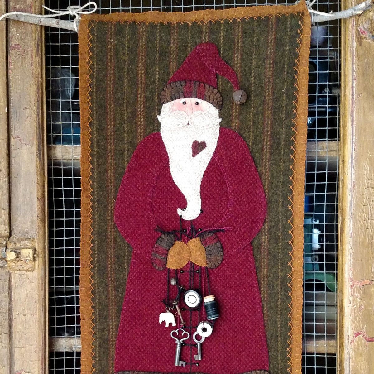 Just Be Claus - Wool Applique Pattern - Shipped