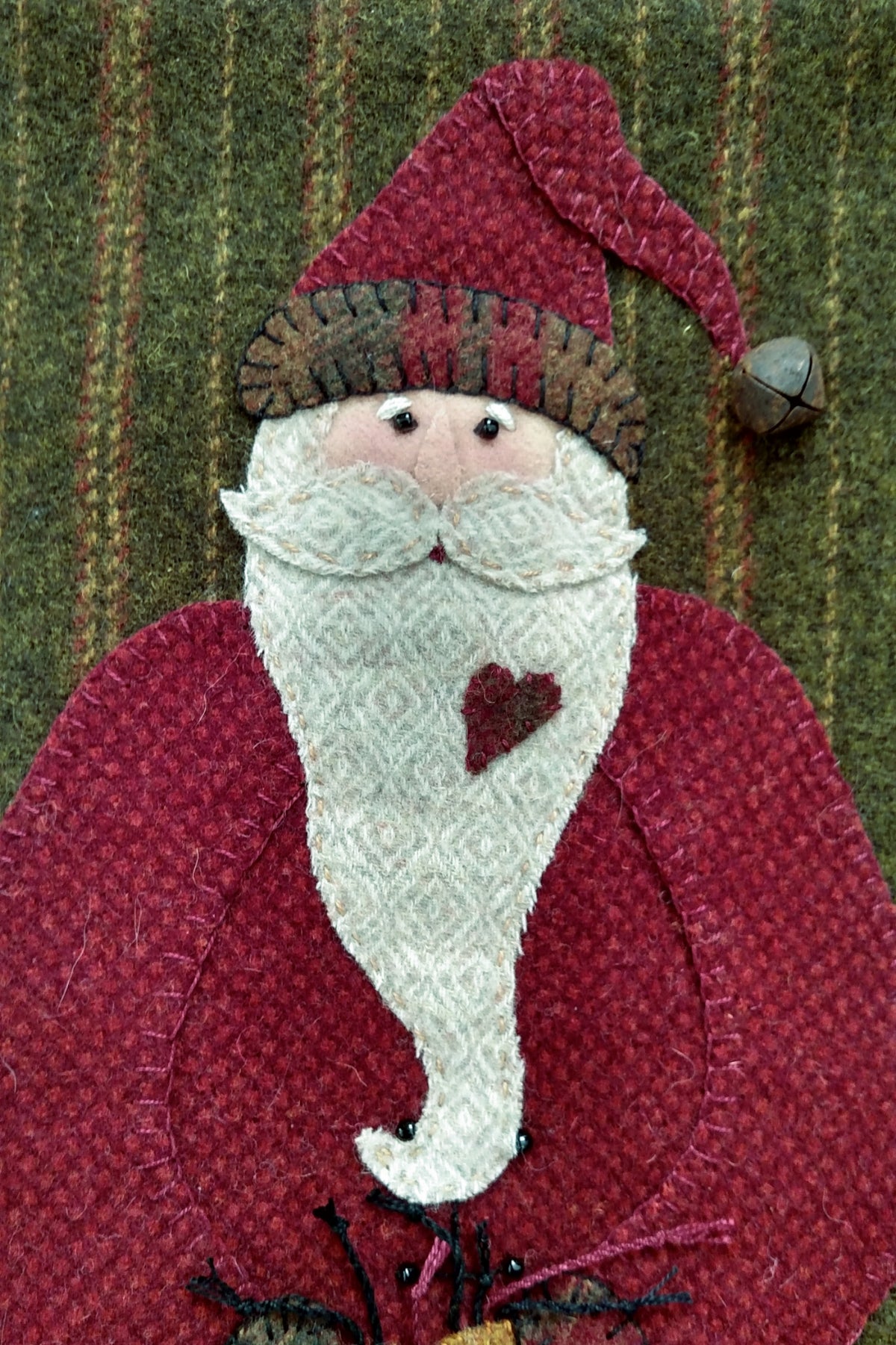 Just Be Claus - Wool Applique Pattern - Shipped