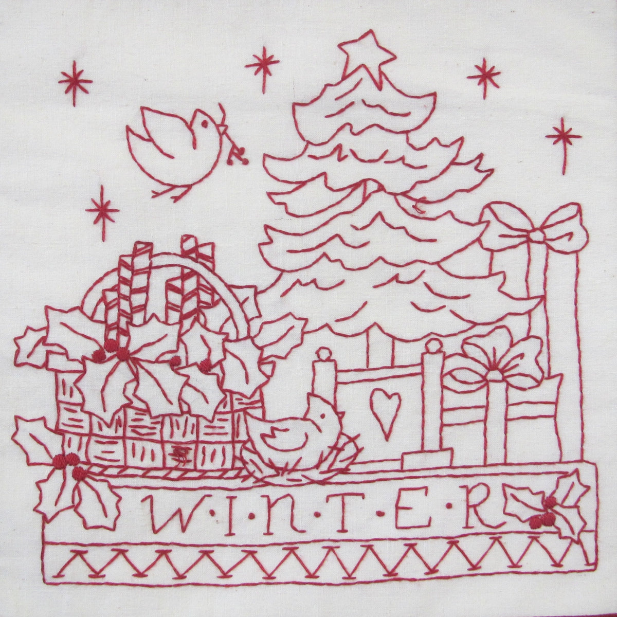Four Seasons in the Garden - Hand Embroidery Pattern - Shipped