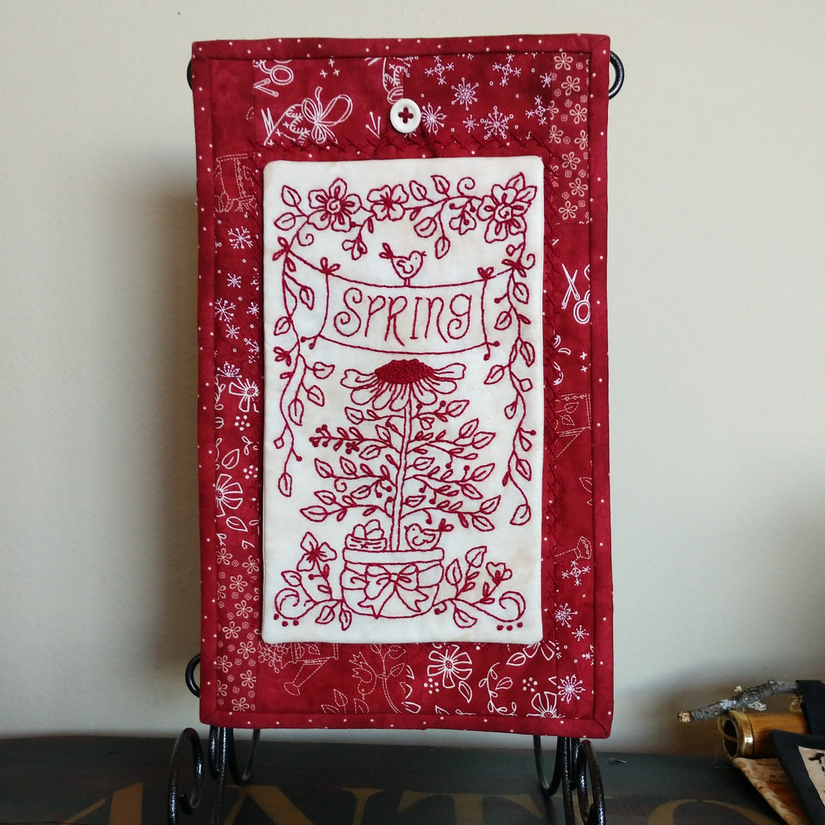 4 Seasons Button Ups - Hand Embroidery Pattern - Shipped
