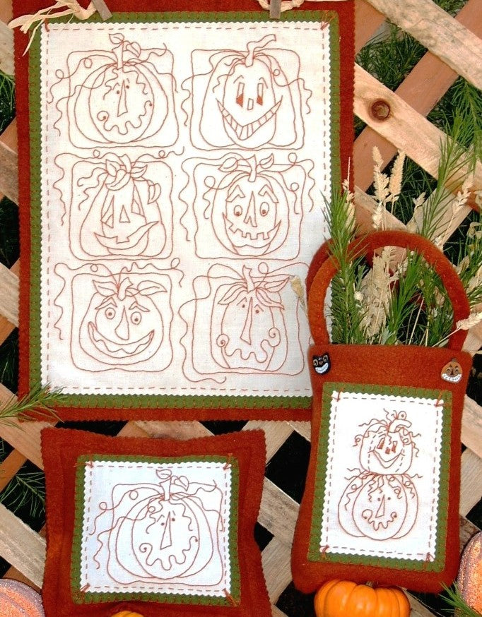 Pumpkin Patch Stitchery - Hand Embroidery Pattern - Shipped