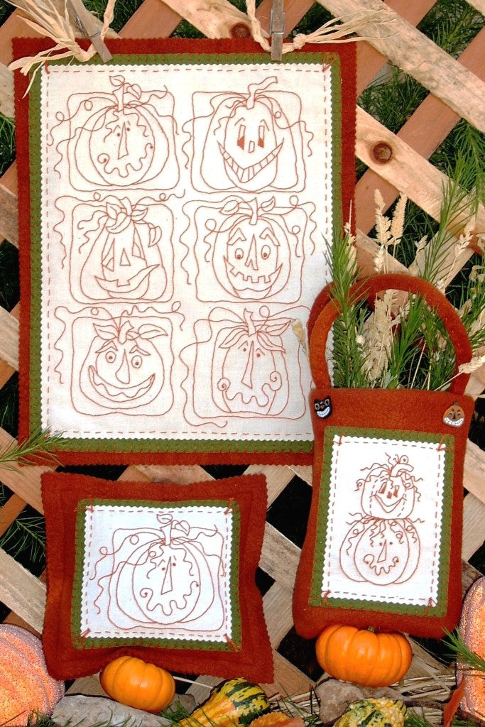 Pumpkin Patch Stitchery - Hand Embroidery Pattern - Shipped