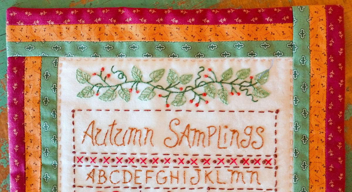 Autumn Samplings - Machine Embroidery Pattern - Download