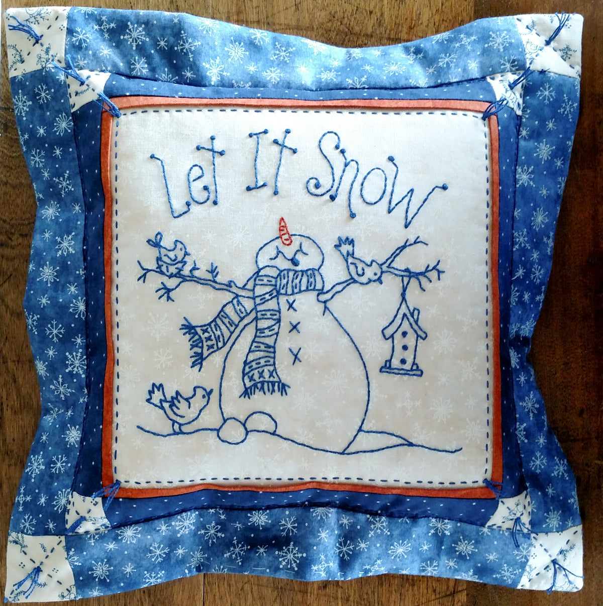Snowman Season - Hand Embroidery Pattern - Shipped