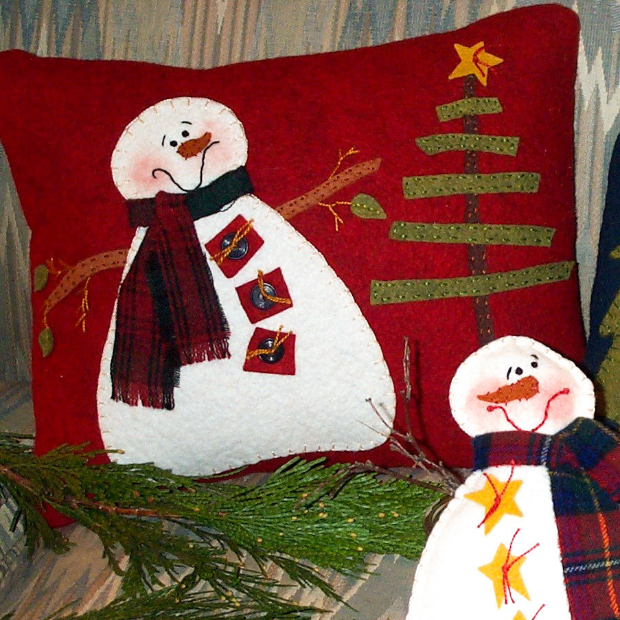 Winter Buddies - Wool Applique Pattern - Shipped