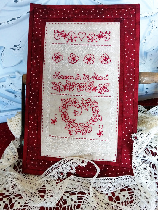Valentine Lace - Machine Embroidery Pattern - Shipped