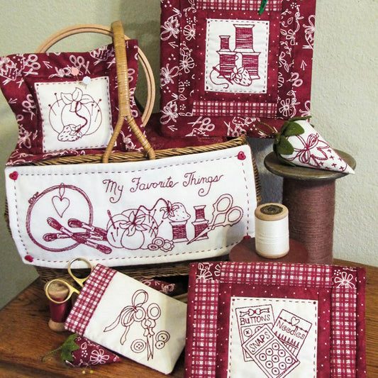 My Favorite Things - Hand Embroidery Pattern - Shipped