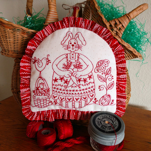 Easter Egg Bunny - Machine Embroidery Pattern - Shipped