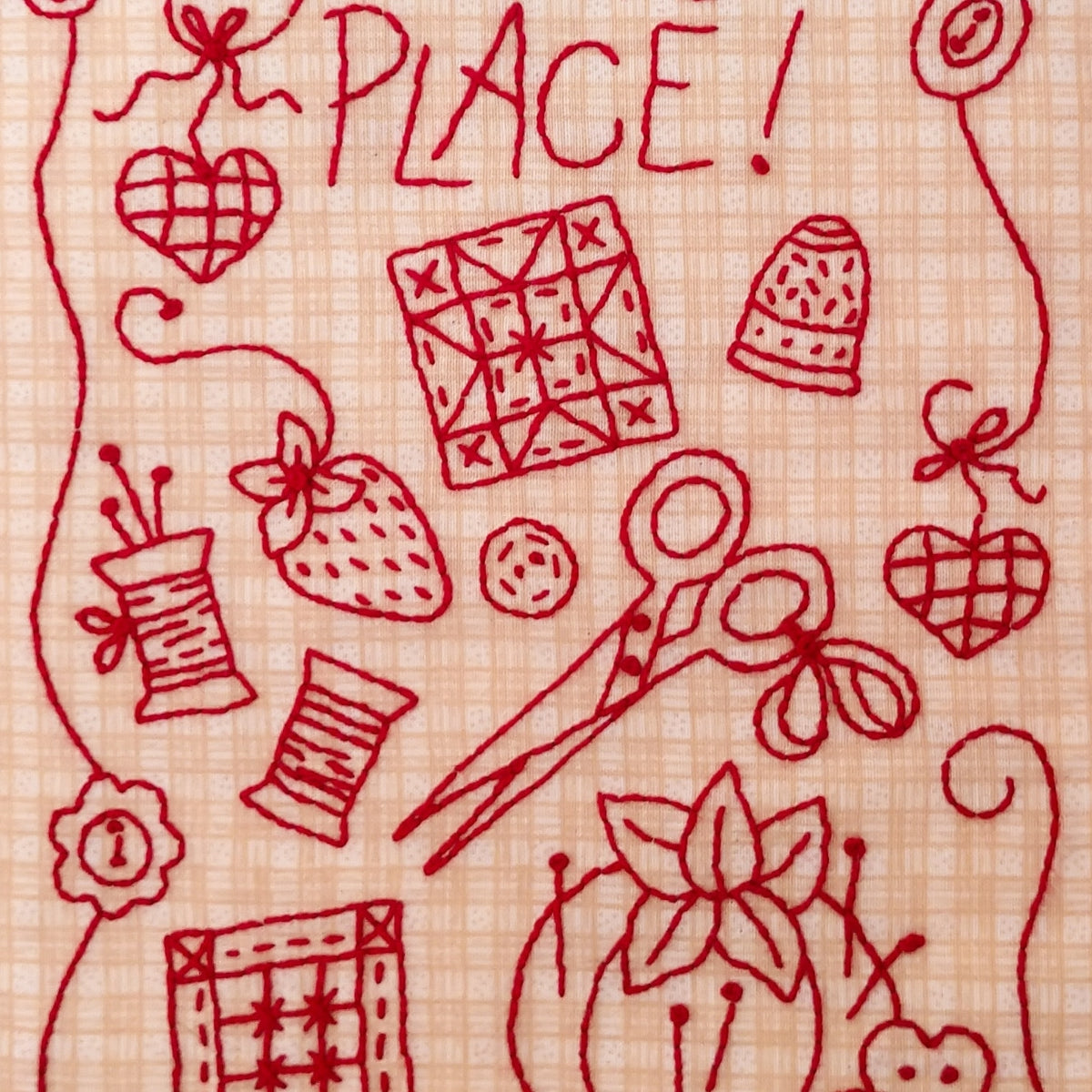 My Happy Place! - Machine Embroidery Pattern - Shipped