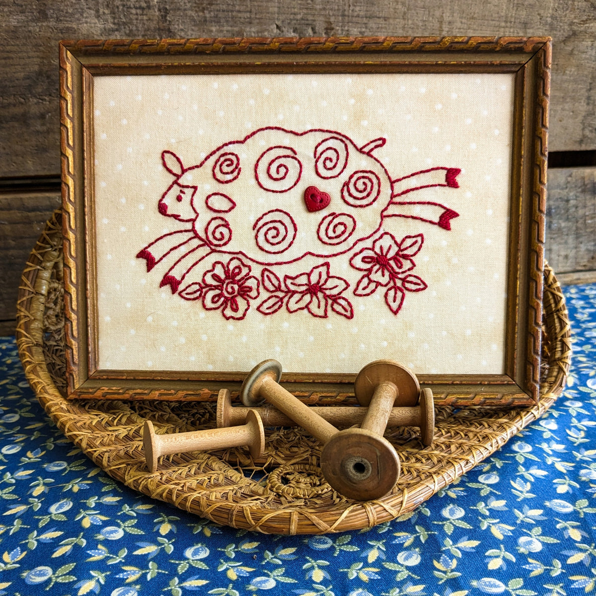 Leaping Lamb - Hand Embroidery Pattern - Download