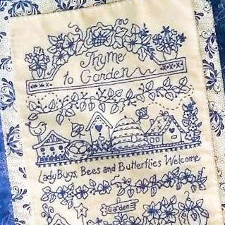 Thyme To Garden - Hand Embroidery Pattern - Shipped