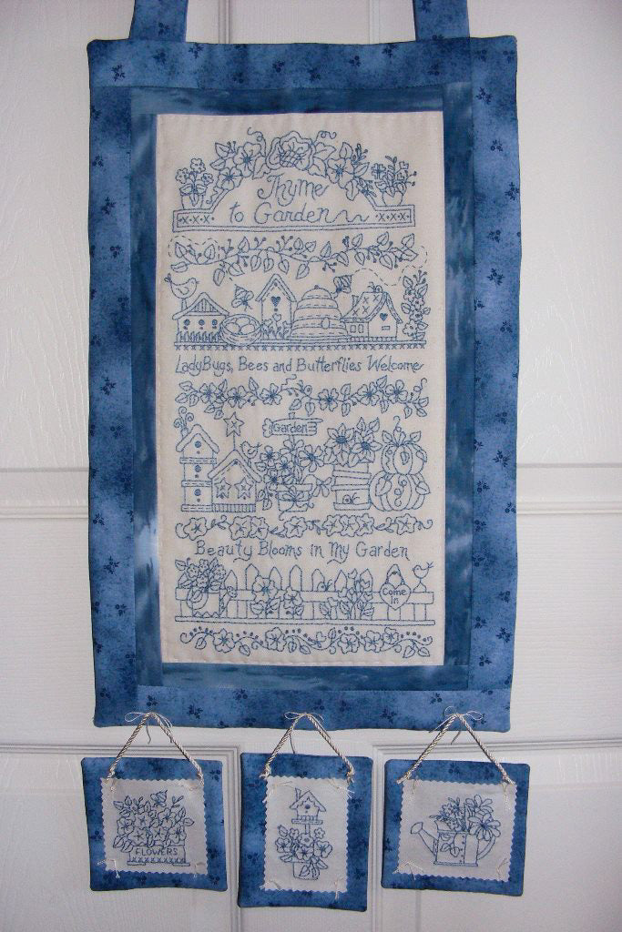 Thyme To Garden - Hand Embroidery Pattern - Shipped