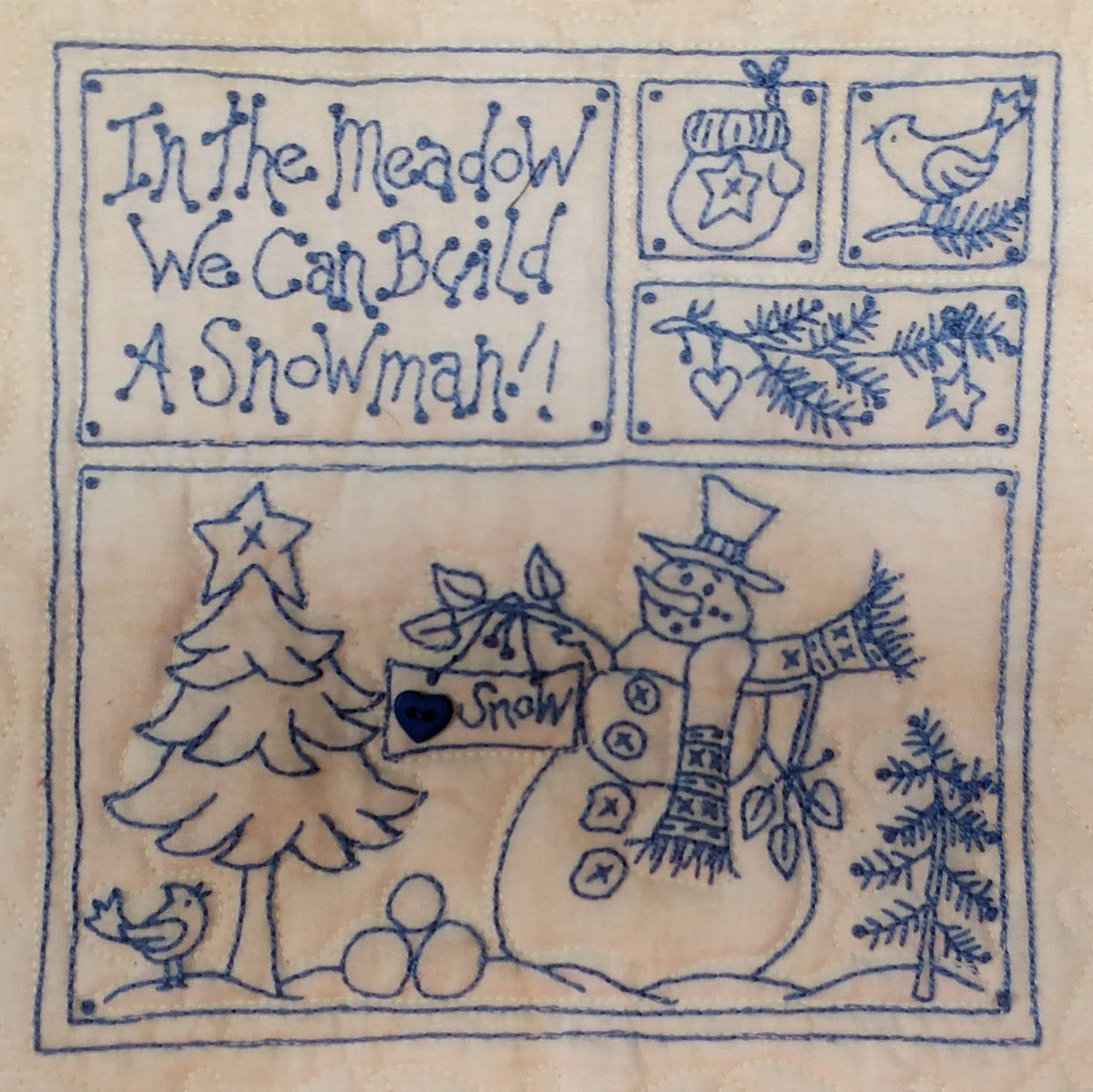 Welcome Winter Quilt - Hand Embroidery Pattern - Shipped