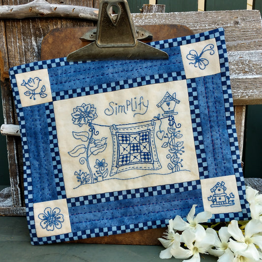 Simplify - Machine Embroidery Pattern - Shipped