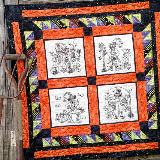 A Coven of Witches Quilt - Hand Embroidery Pattern - Shipped